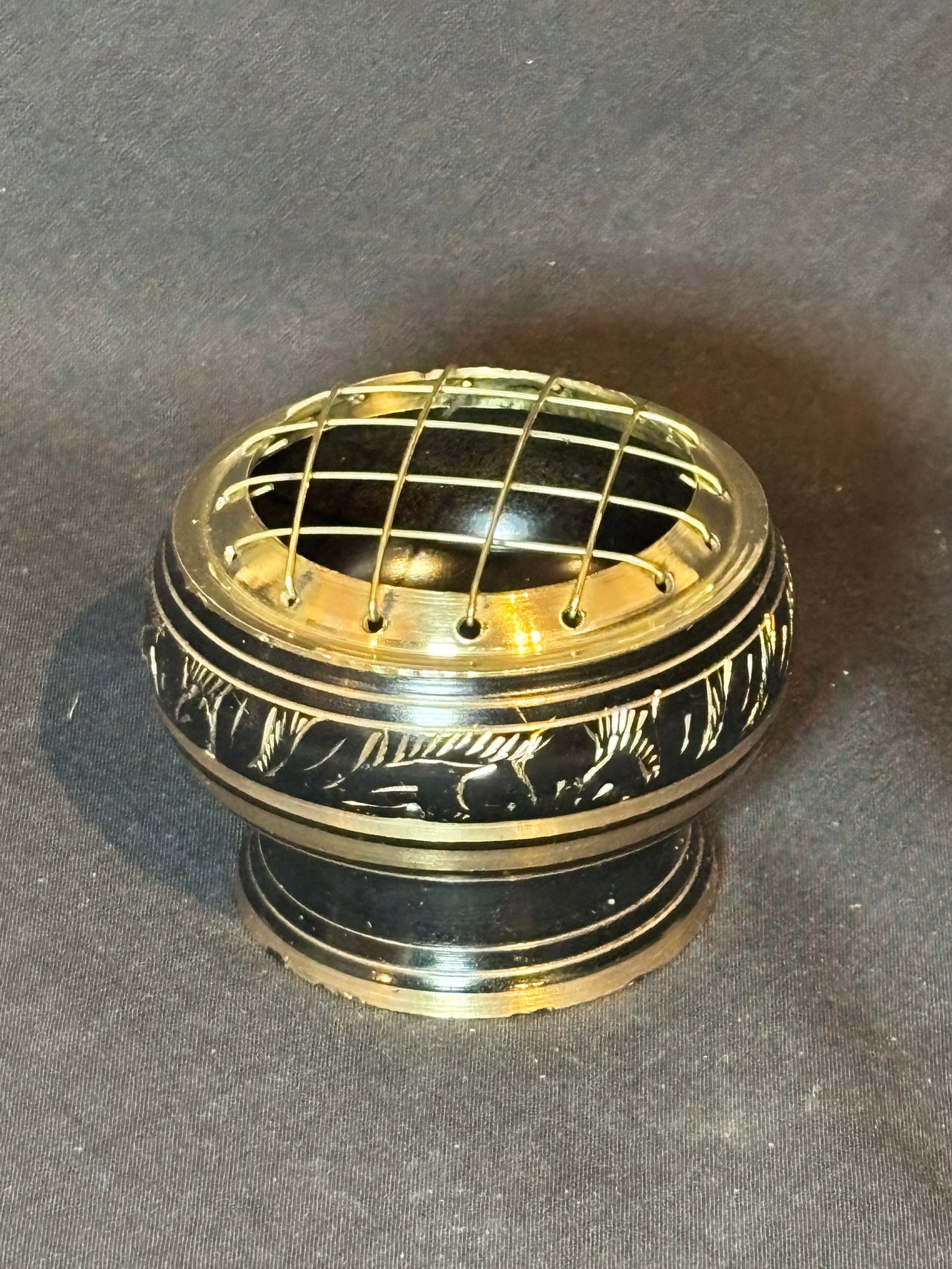 Small Black Brass Bowl
