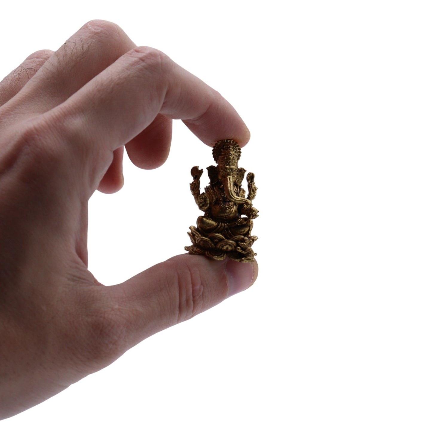 Brass Miniature Gods - Ganesha (22gms) - 37mm
