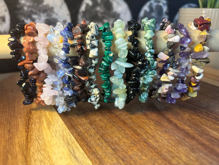 Crystal Chip Bracelets