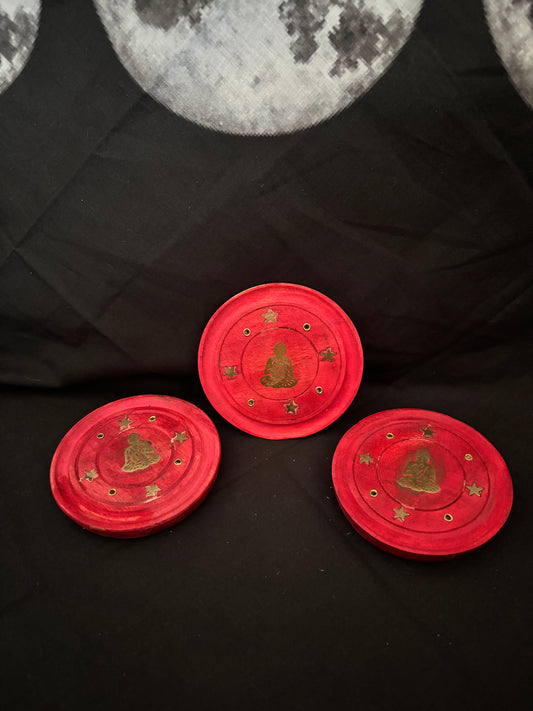 Round Buddha Red Ash Catcher