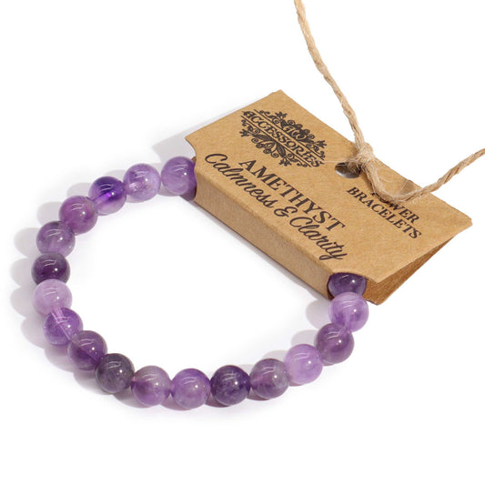 Beaded Bracelet - Amethyst