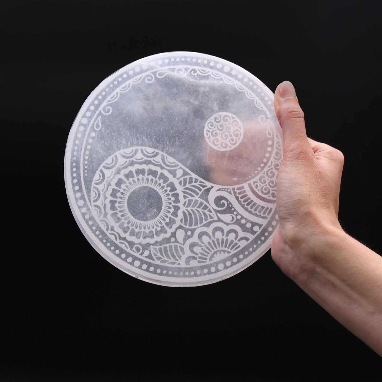 Large Charging Plate 18cm -yin yang